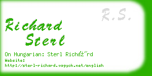 richard sterl business card